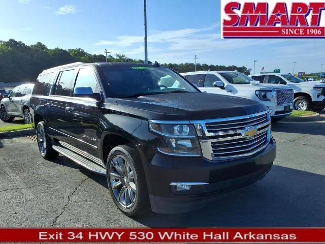 2016 Chevrolet Suburban LTZ in Black — front three-quarter view
