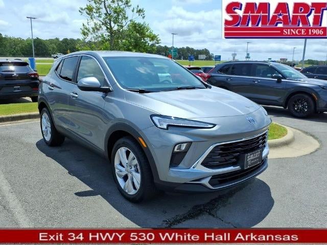 2026 Buick Encore GX Preferred in Moonstone Gray Metallic — front three-quarter view