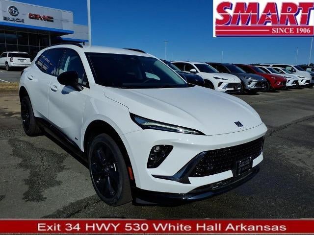 2026 Buick Envision Sport Touring in Summit White — front three-quarter view